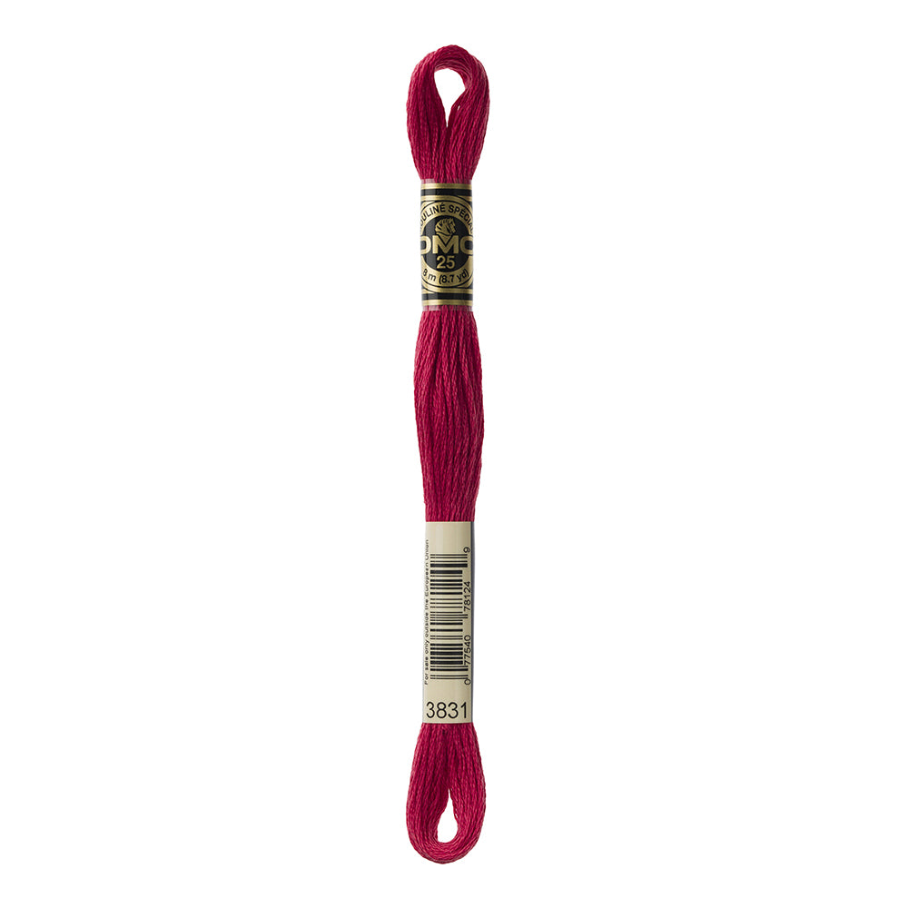 DMC Stranded Cotton 100g Cone 3831 Raspberry Dark (Art 5214)