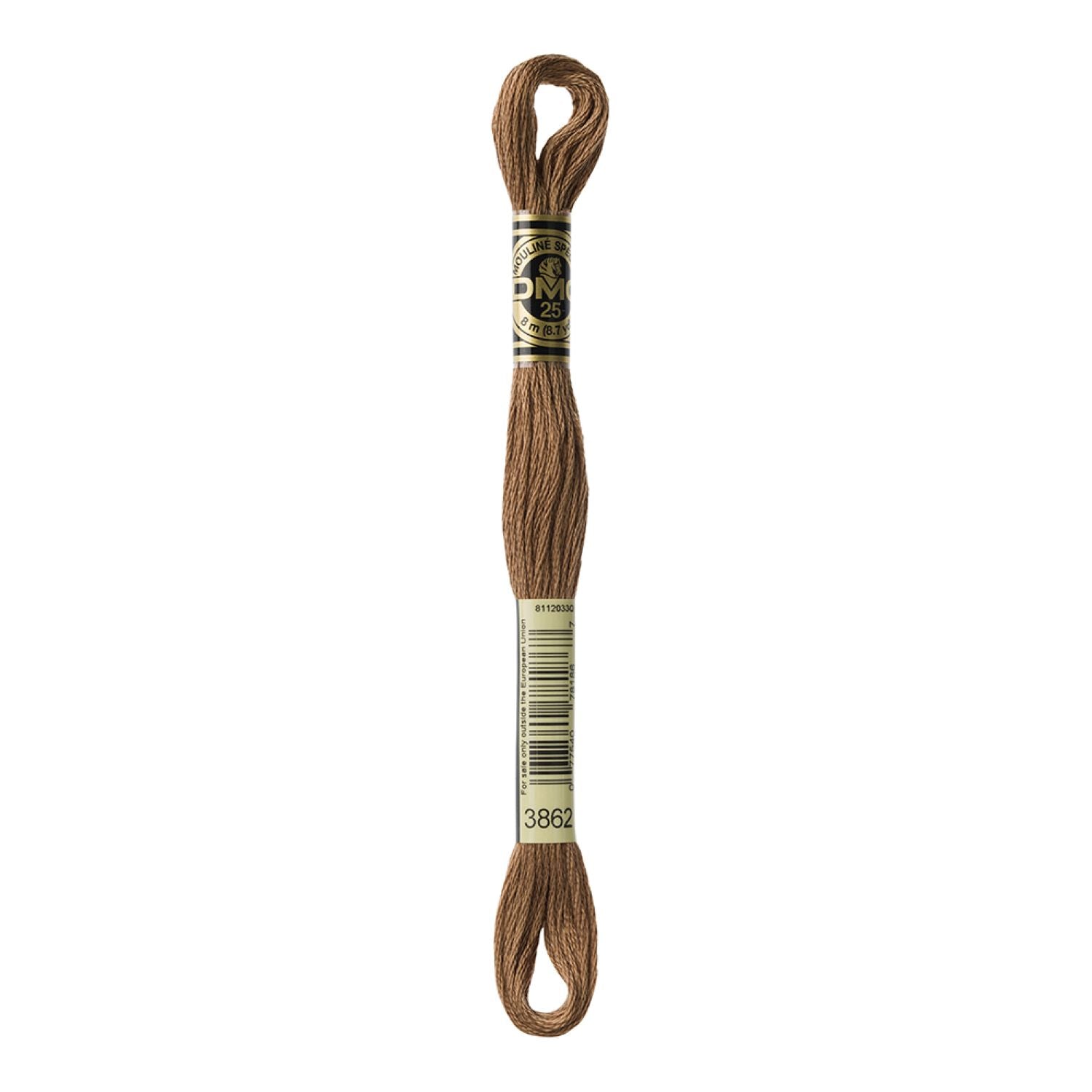 DMC Stranded Cotton 100g Cone 3862 Mocha Beige Dark (Art 5214)