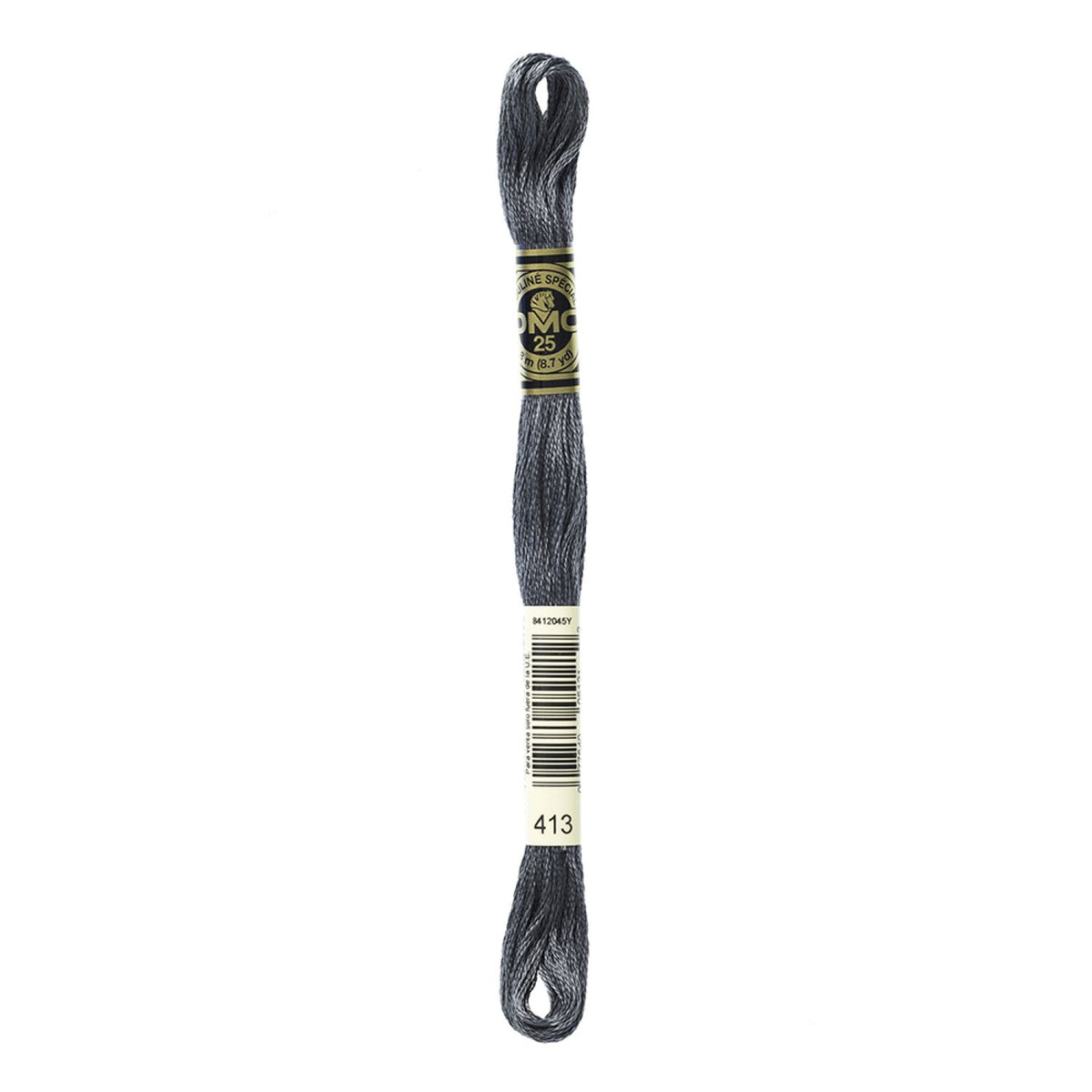 DMC Stranded Cotton 100g Cone 413 Pewter Gray Dark (Art 5214)