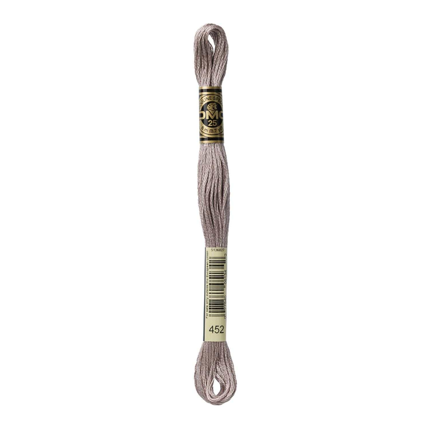 DMC Stranded Cotton 100g Cone 452 Shell Gray Med (Art 5214)