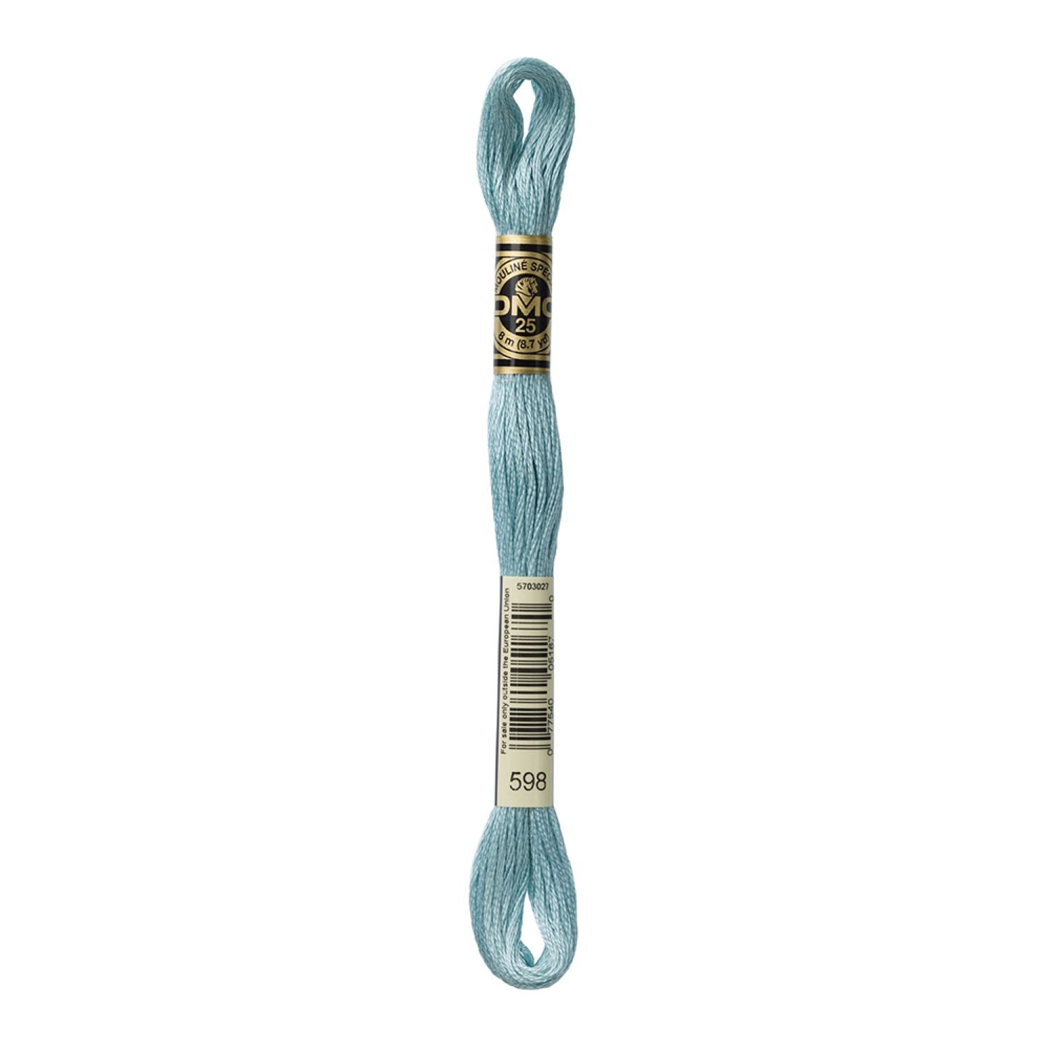 DMC Stranded Cotton 100g Cone 598 Turquoise Light (Art 5214)