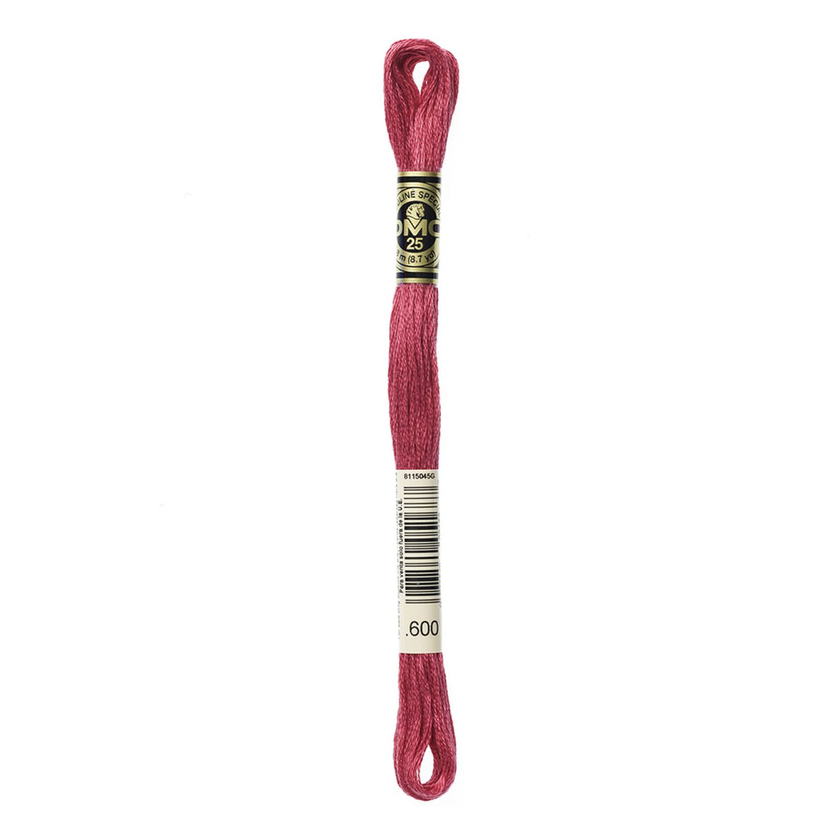 DMC Stranded Cotton 100g Cone 600 Cranberry Very Dark (Art 5214)