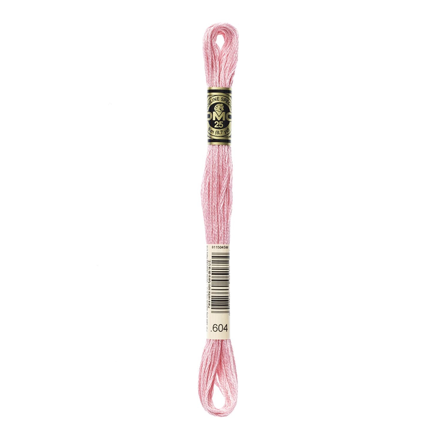DMC Stranded Cotton 100g Cone 604 Cranberry Light (Art 5214)
