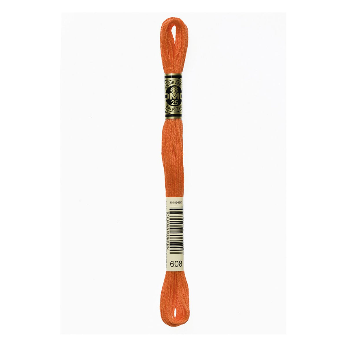 DMC 608 Burnt Orange Bright Stranded Cotton