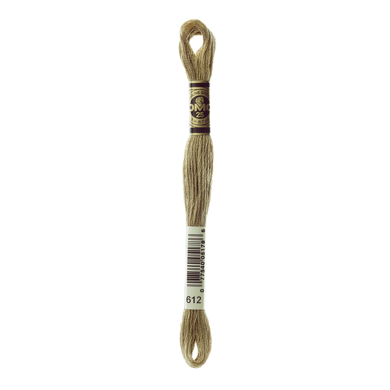 DMC Stranded Cotton 100g Cone 612 Drab Brown Lt (Art 5214)