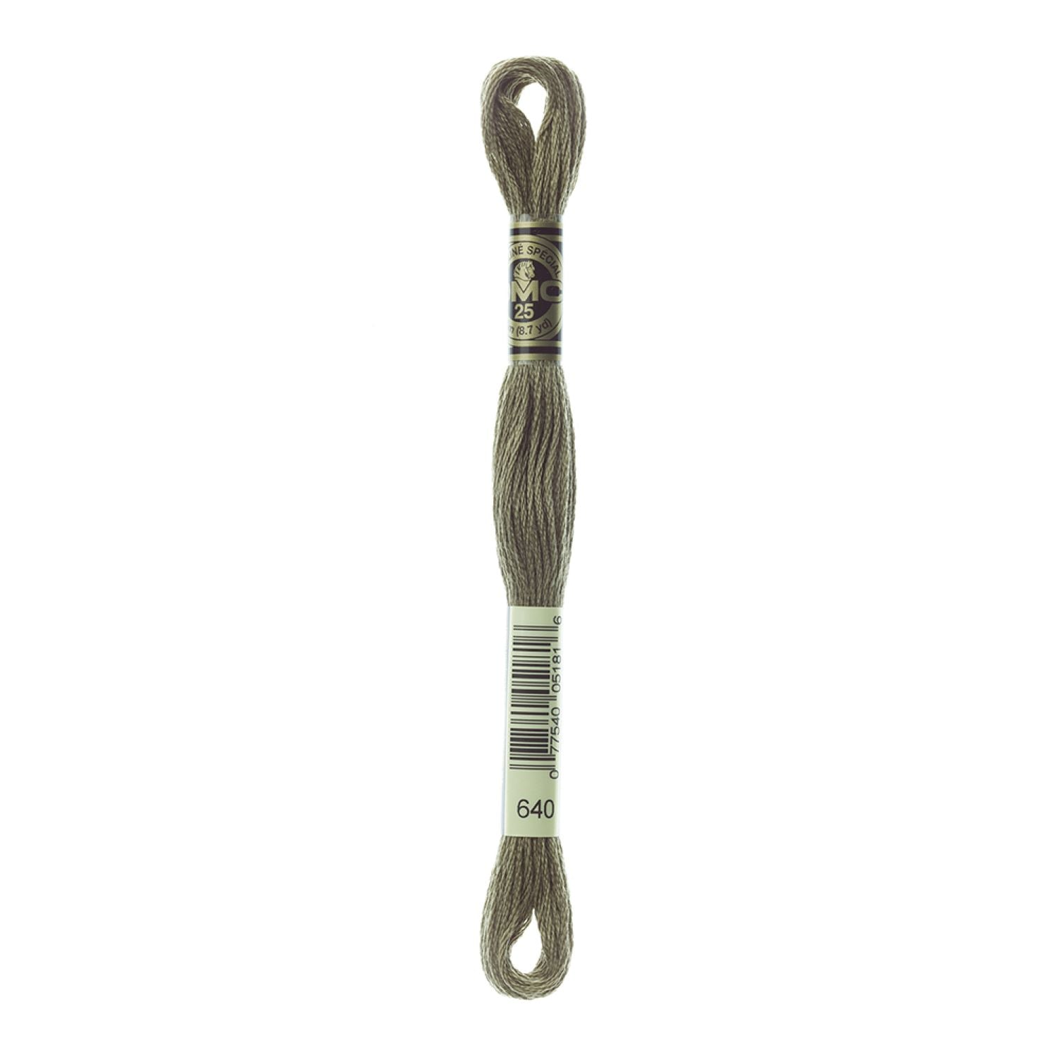 DMC Stranded Cotton 100g Cone 640 Beige Gray Vy Dk (Art 5214)