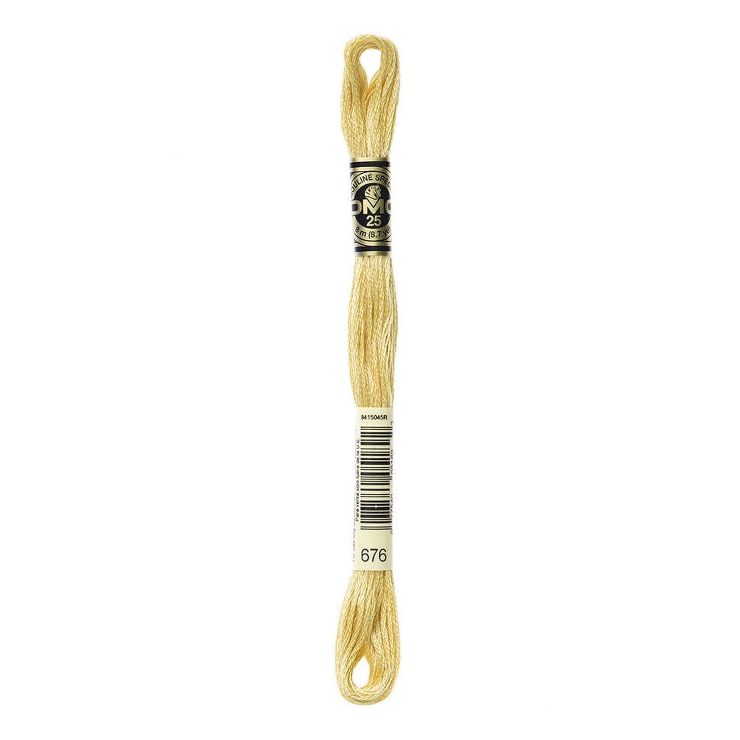 DMC Stranded Cotton 100g Cone 676 Old Gold Lt (Art 5214)