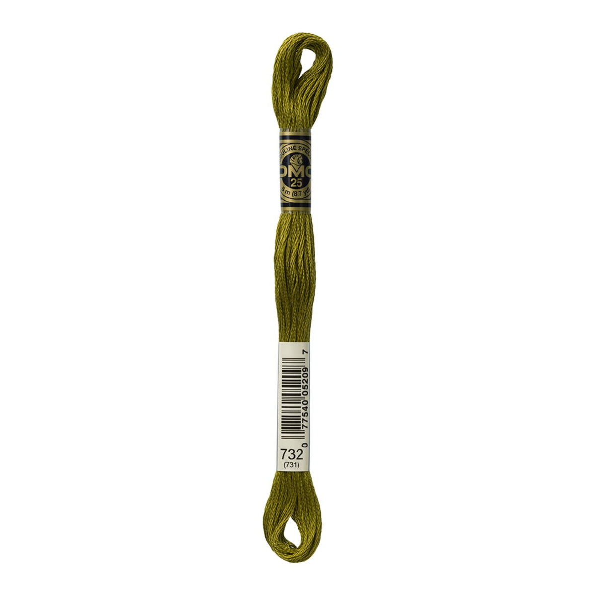 DMC Stranded Cotton 100g Cone 732 Olive Green (Art 5214)