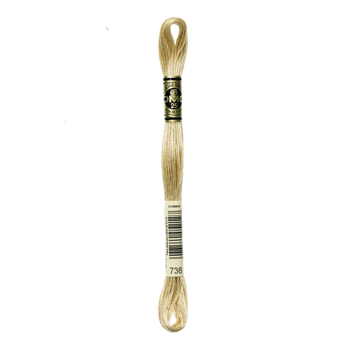 DMC Stranded Cotton 100g Cone 738 Tan Very Light (Art 5214)