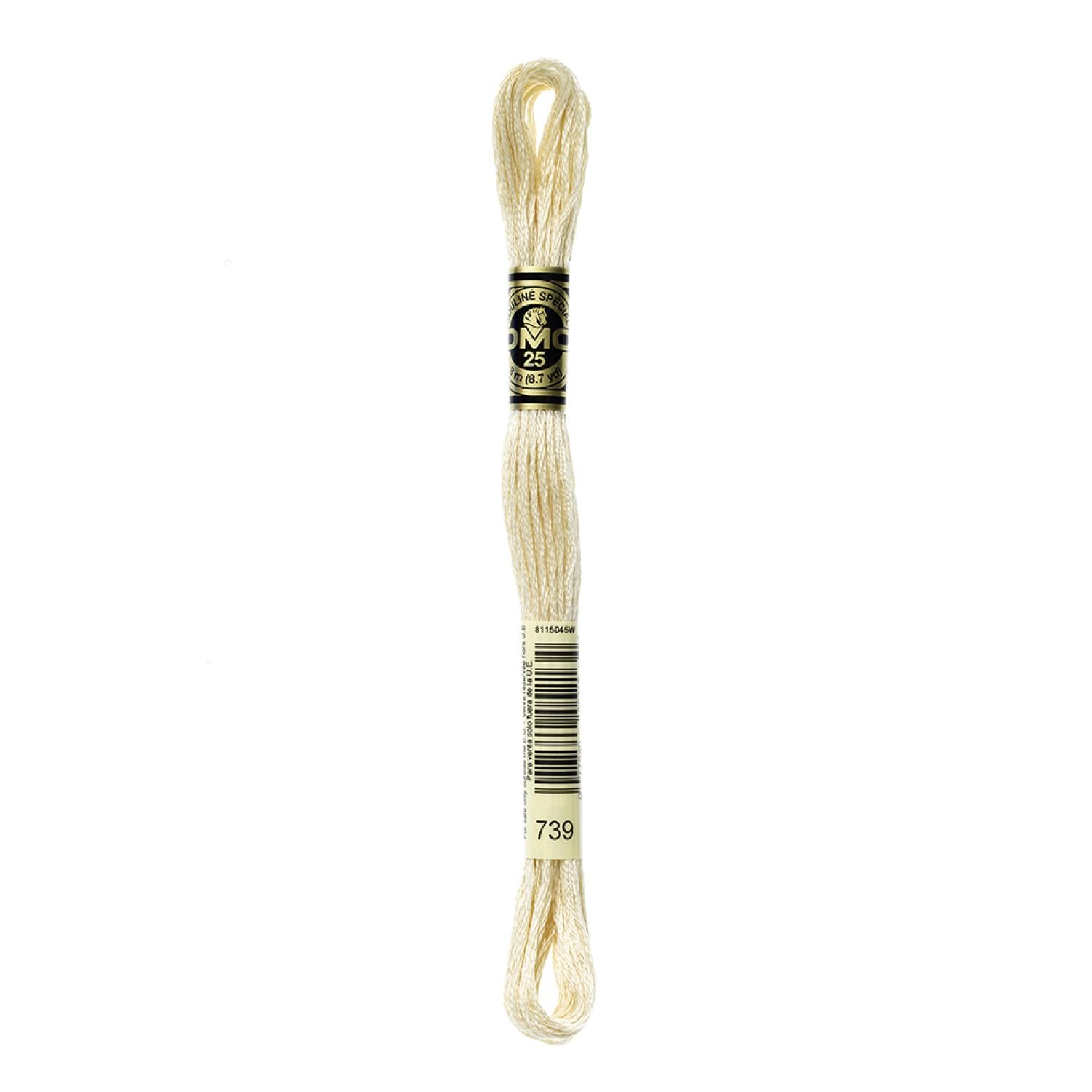 DMC Stranded Cotton 100g Cone 739 Tan Ult Vy Lt (Art 5214)