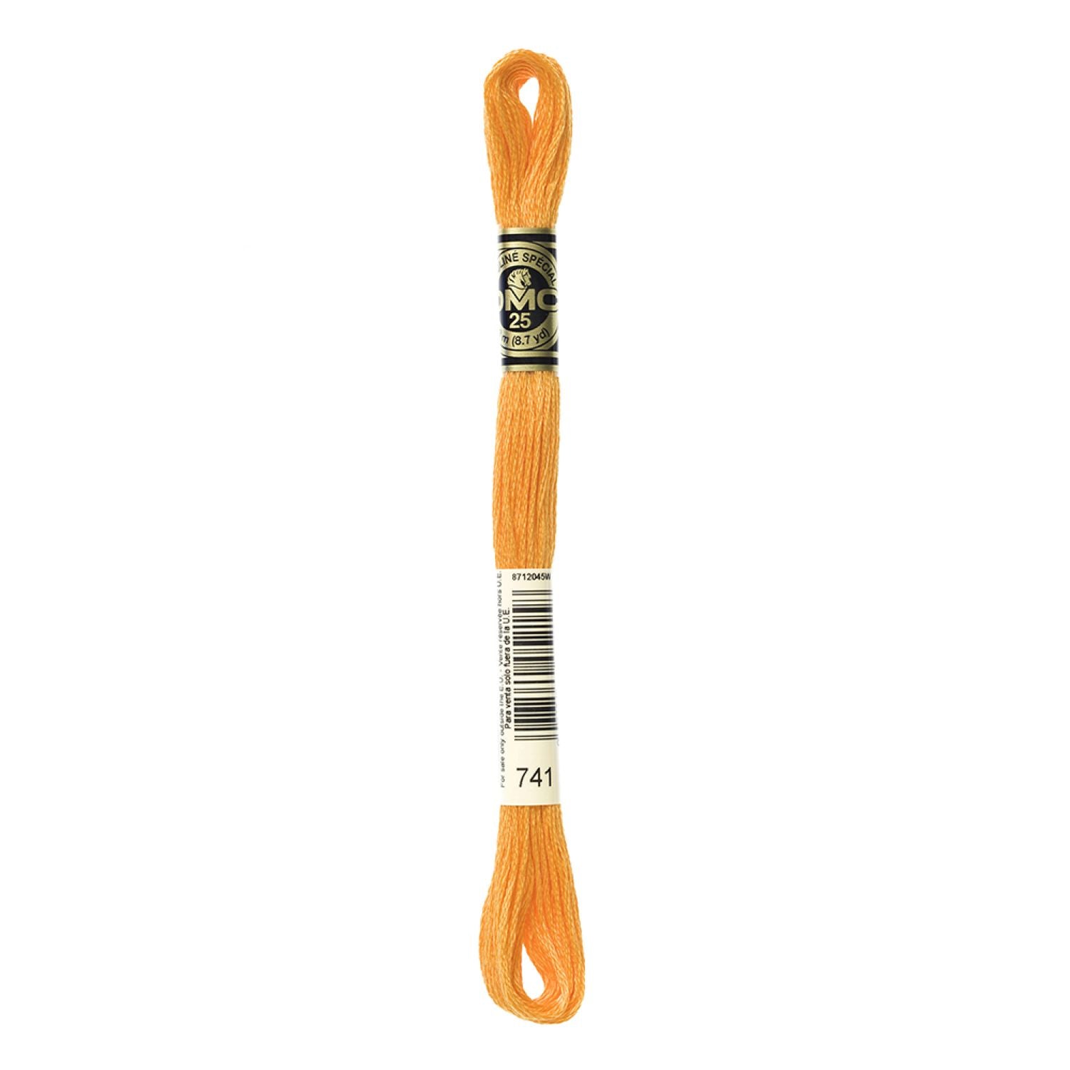 DMC Stranded Cotton 100g Cone 741 Tangerine Med (Art 5214)