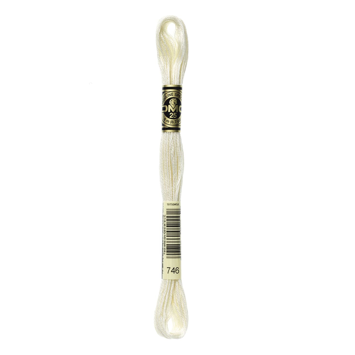 DMC Stranded Cotton 100g Cone 746 Off White (Art 5214)