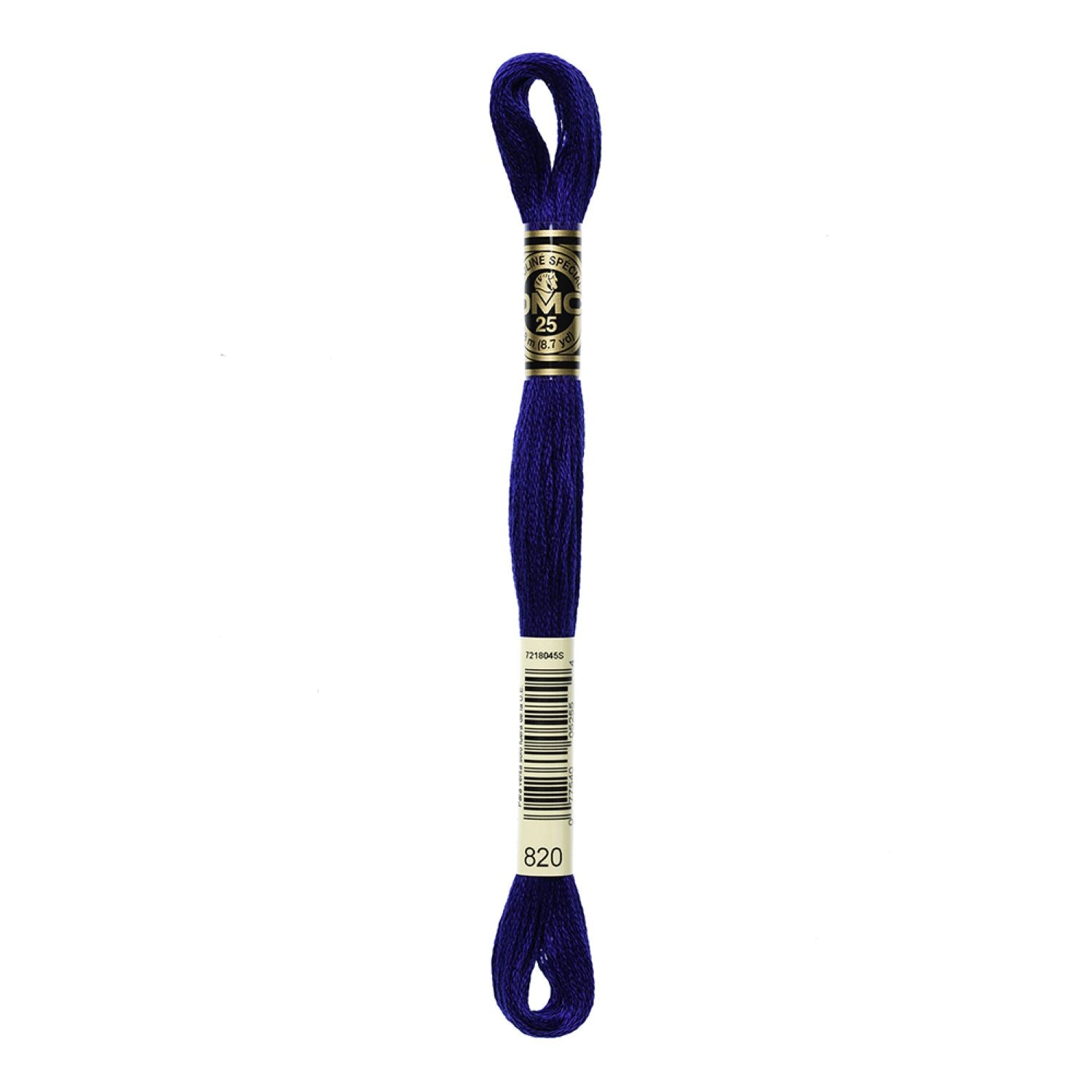 DMC Stranded Cotton 100g Cone 820 Royal Blue Very Dark (Art 5214)