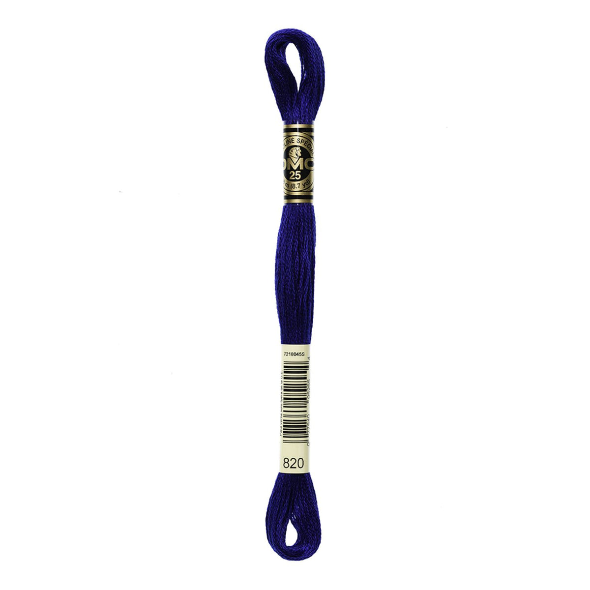 DMC Stranded Cotton 100g Cone 820 Royal Blue Very Dark (Art 5214)