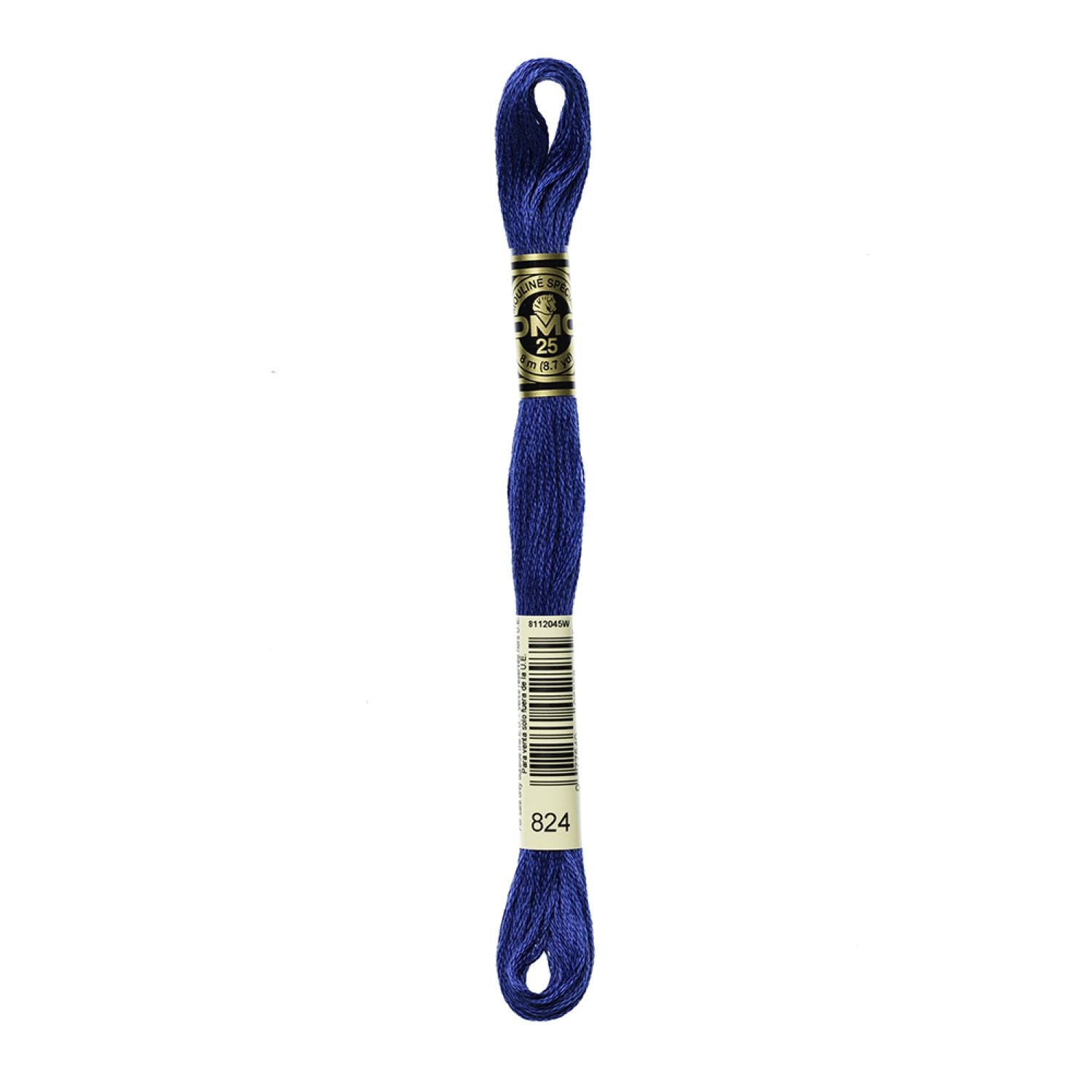 DMC Stranded Cotton 100g Cone 824 Blue Very Dark (Art 5214)