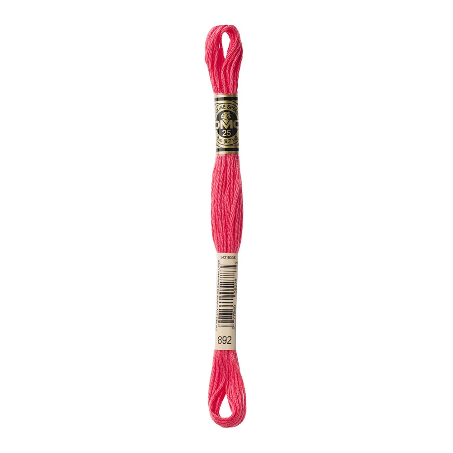 DMC Stranded Cotton 100g Cone 892 Carnation Medium (Art 5214)