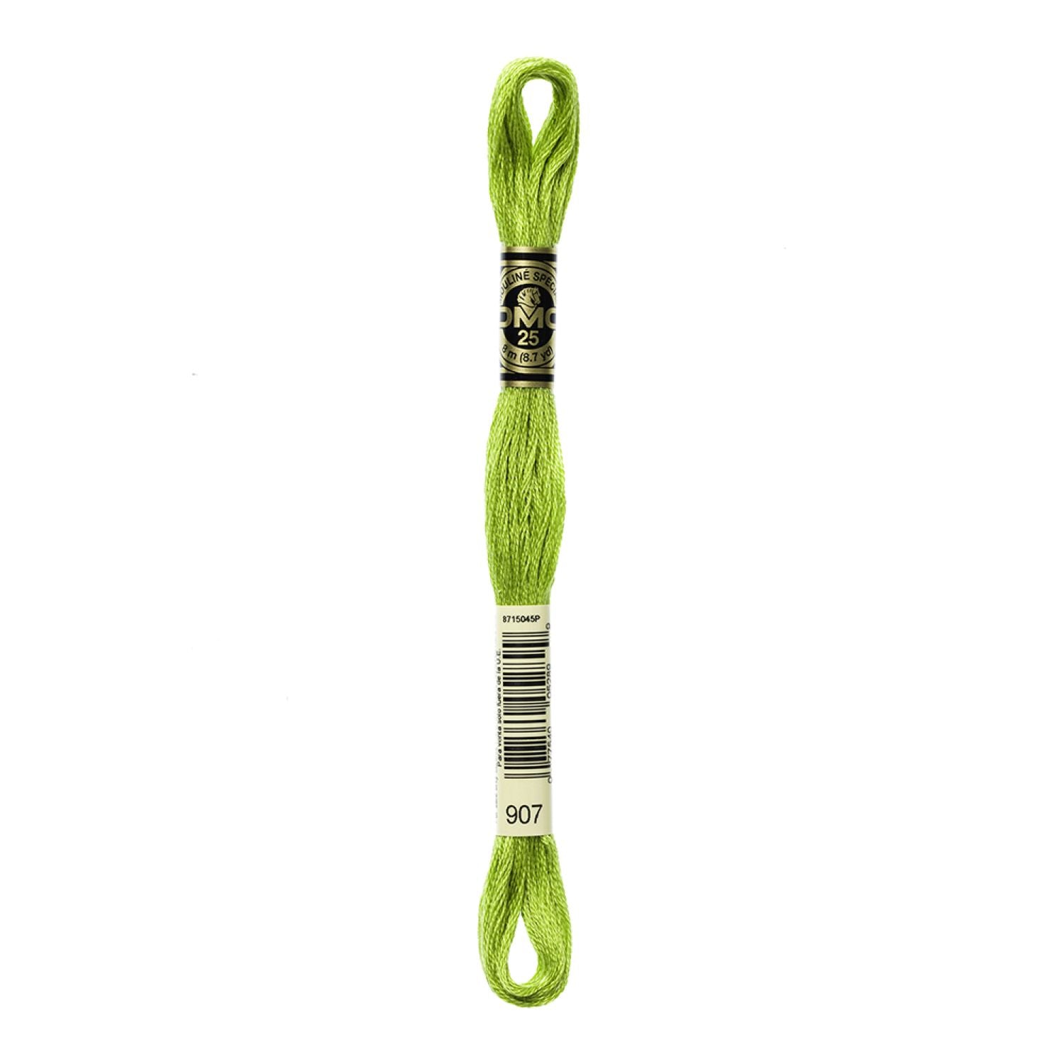 DMC Stranded Cotton 100g Cone 907 Parrot Green Lt (Art 5214)