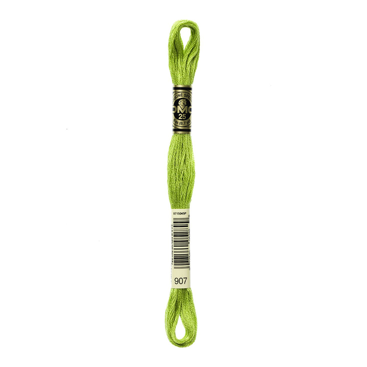 DMC Stranded Cotton 100g Cone 907 Parrot Green Lt (Art 5214)
