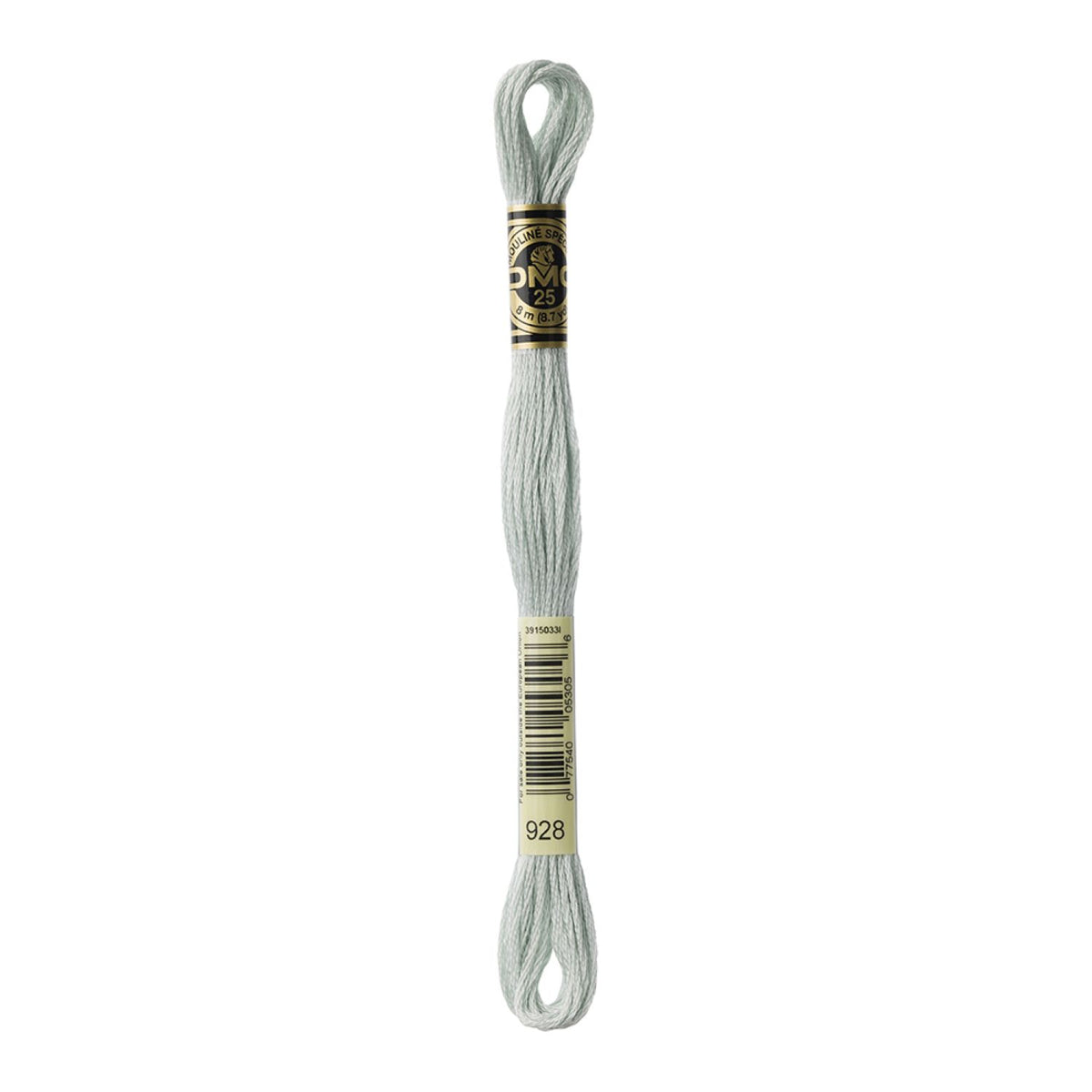 DMC Stranded Cotton 100g Cone 928 Gray Green Vy Lt (Art 5214)