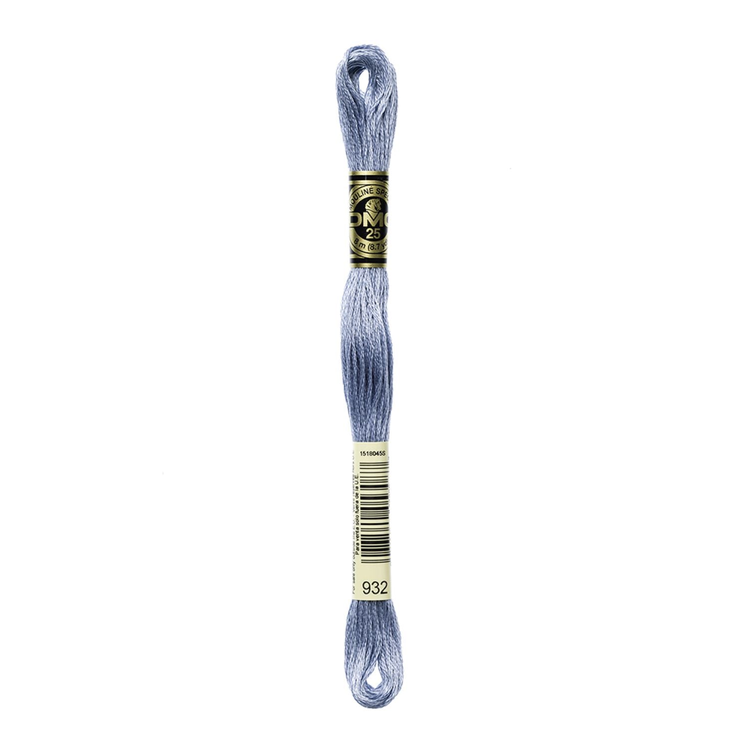 DMC Stranded Cotton 100g Cone 932 Antique Blue Light (Art 5214)