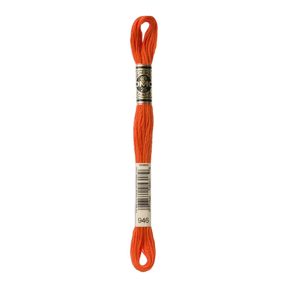 DMC Stranded Cotton 100g Cone 946 Burnt Orange Med (Art 5214)