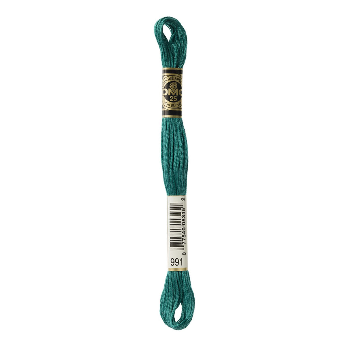 DMC Stranded Cotton 100g Cone 991 Aquamarine Dk (Art 5214)