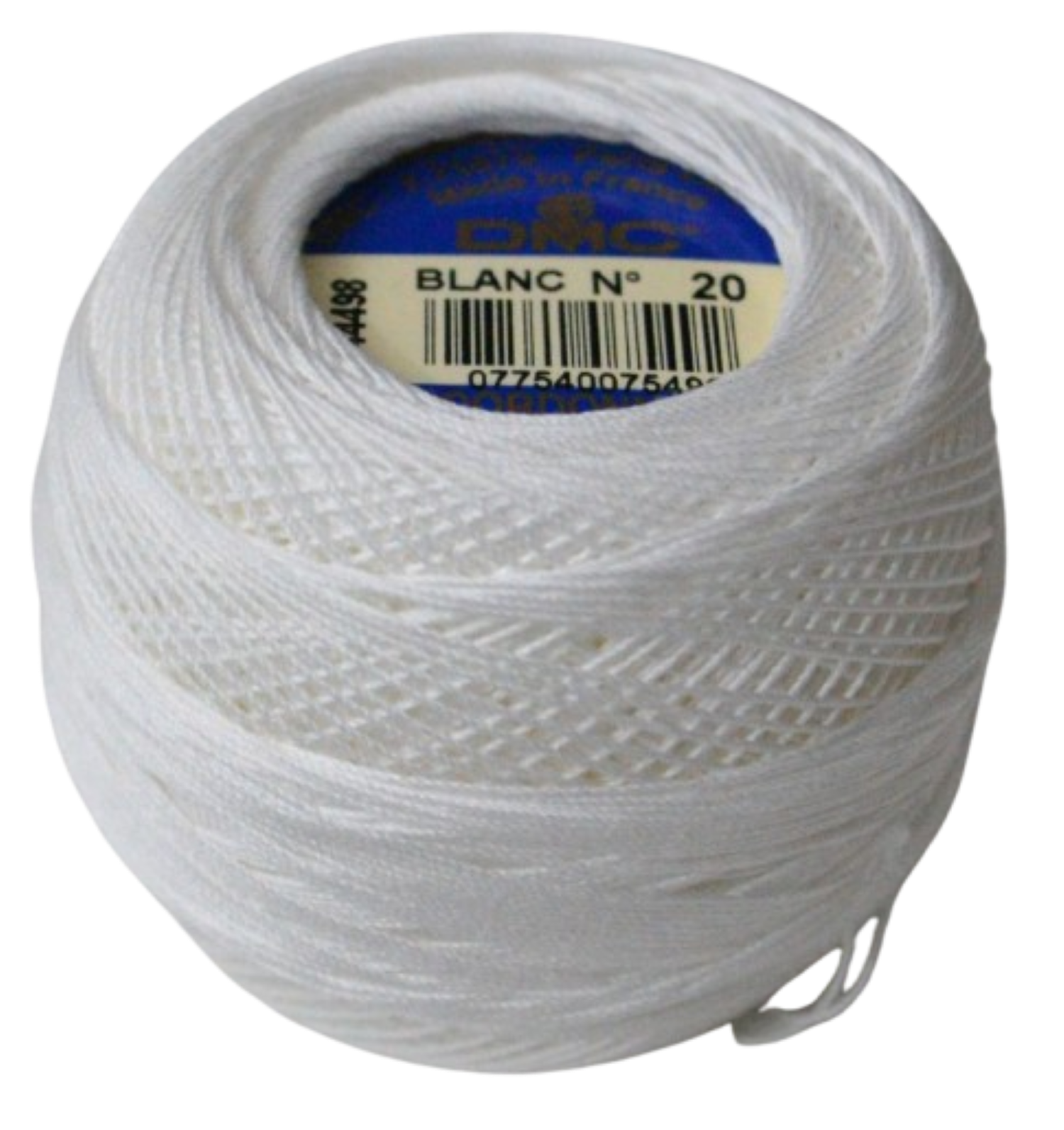 DMC Cordonnet Special Crochet Cotton No.20 White (WHITE) (20g Ball)