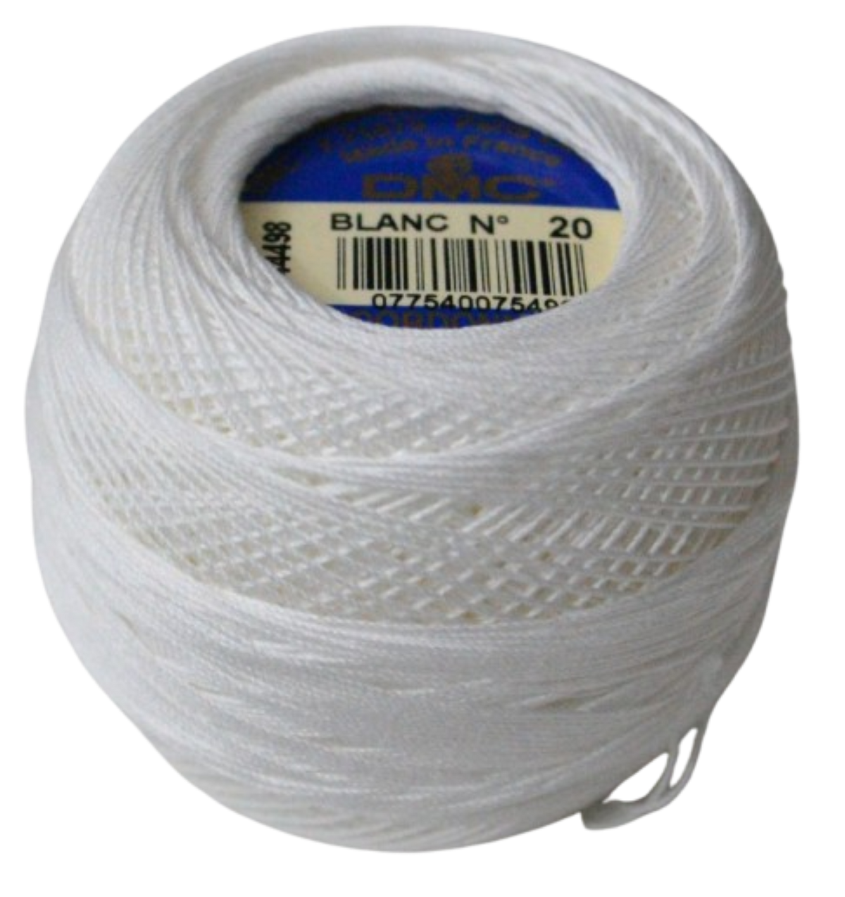 DMC Cordonnet Special Crochet Cotton No.20 White (WHITE) (20g Ball)