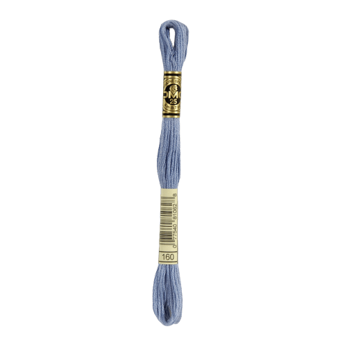 DMC 160 Medium Grey Blue Stranded Cotton Embroidery Floss