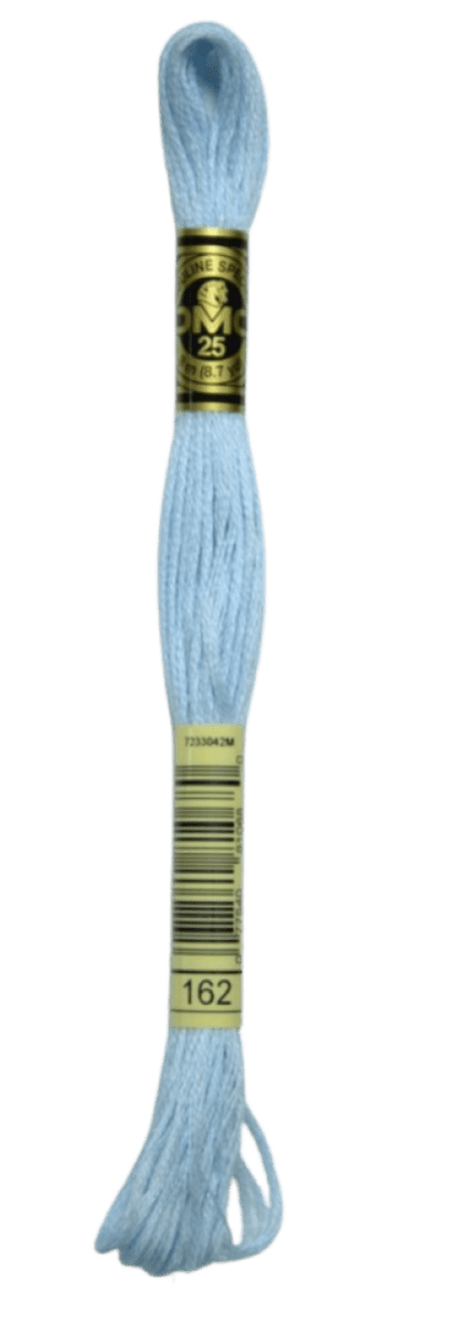 DMC 162 Ultra Very Light Blue Stranded Cotton Embroidery Floss