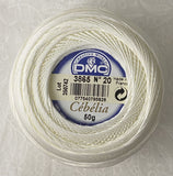 DMC Cébélia Crochet Cotton No.20 3865 Winter White (50g Ball)