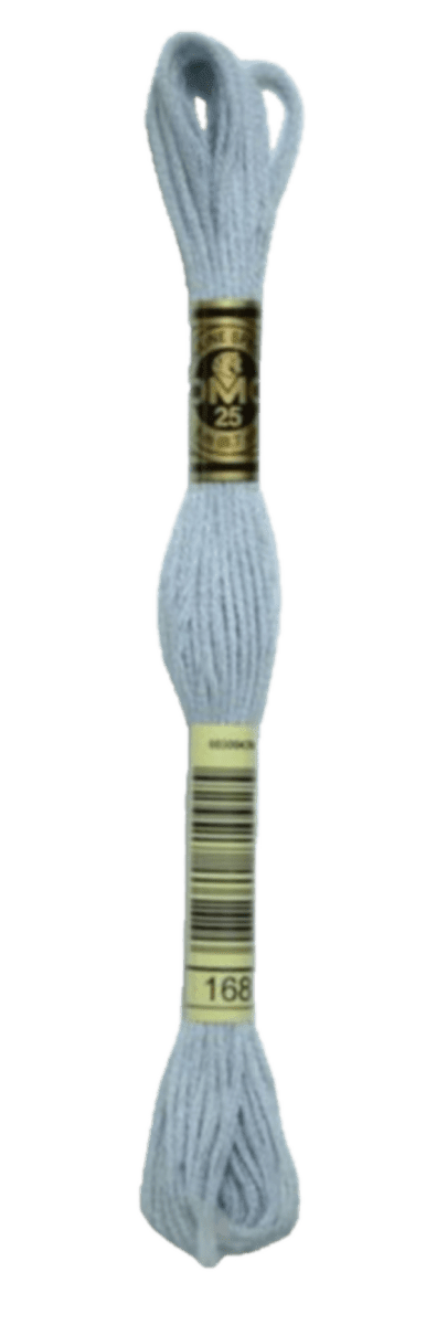 DMC 168 Very Light Pewter Stranded Cotton Embroidery Floss
