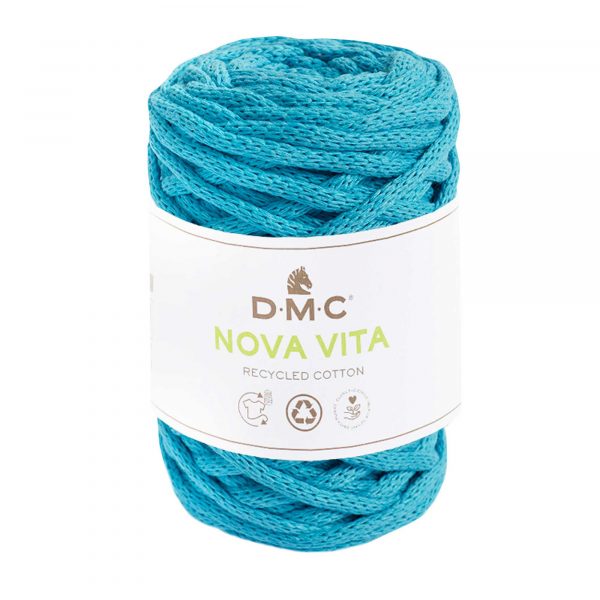 DMC Nova Vita 4mm Recycled Cotton Turquoise Blue (250g Ball)