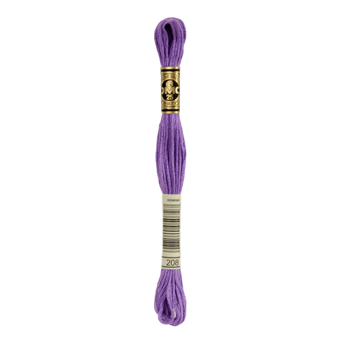 DMC 208 Very Dark Lavender Stranded Cotton Embroidery Floss