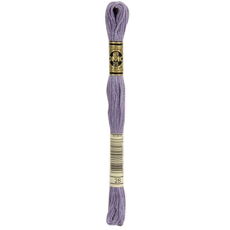 DMC 28 Medium Light Eggplant Stranded Cotton Embroidery Floss