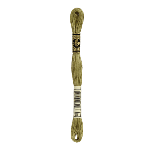 DMC 3012 Medium Khaki Green Stranded Cotton Embroidery Floss