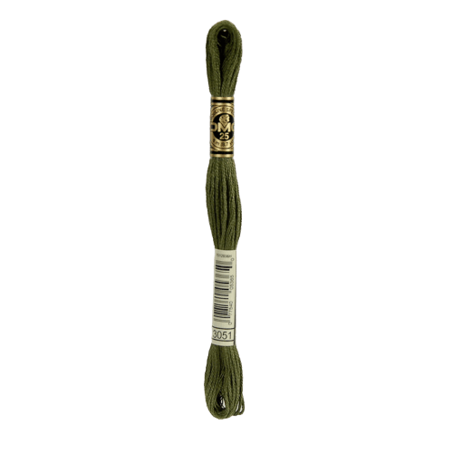 DMC 3051 Dark Green Grey Stranded Cotton Embroidery Floss