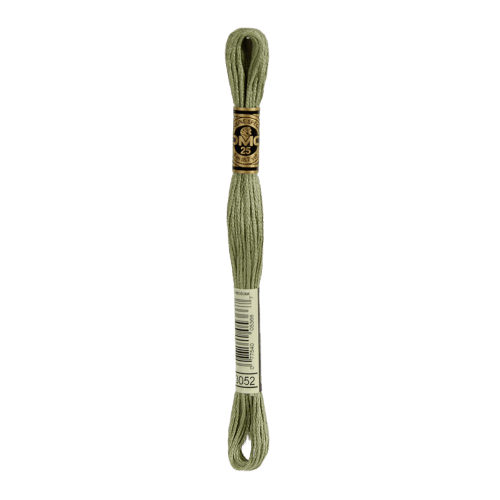 DMC 3052 Medium Green Grey Stranded Cotton Embroidery Floss