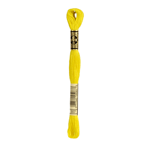 DMC 307 Lemon Stranded Cotton Embroidery Floss