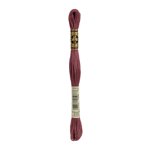DMC 315 Medium Dark Antique Mauve Stranded Cotton Embroidery Floss