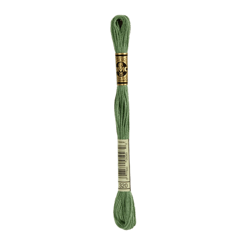 DMC 320 Medium Pistachio Green Stranded Cotton Embroidery Floss