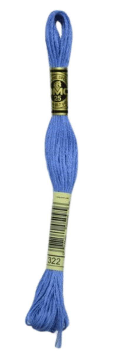 DMC 322 Dark Baby Blue Stranded Cotton Embroidery Floss