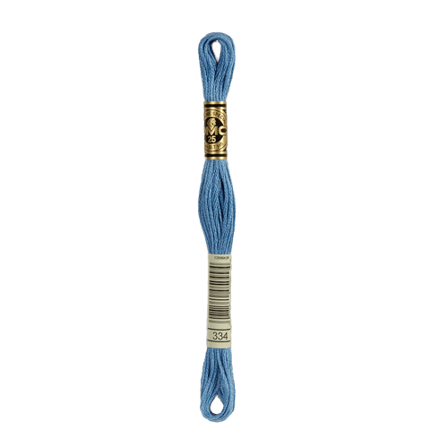 DMC 334 Medium Baby Blue Stranded Cotton Embroidery Floss