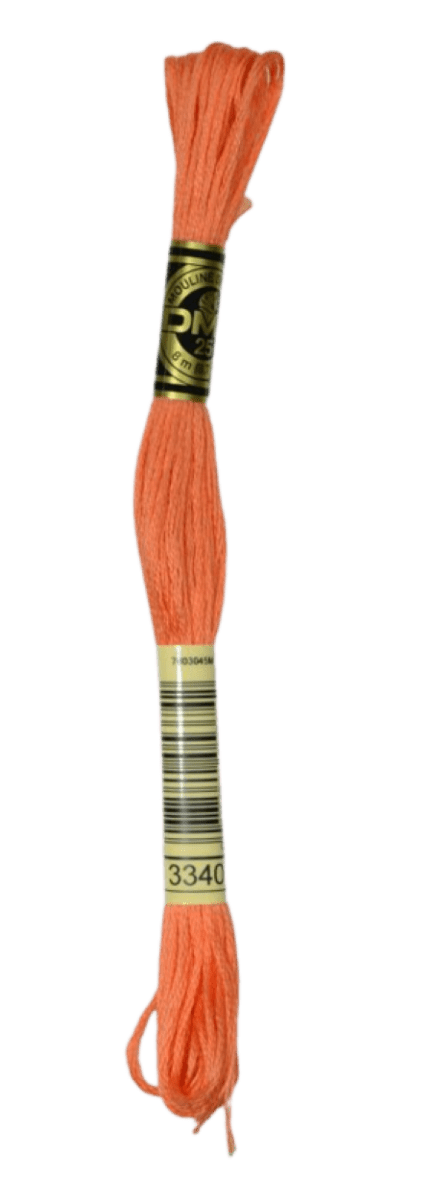 DMC 3340 Medium Apricot Stranded Cotton Embroidery Floss