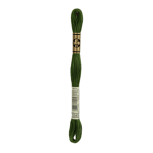 DMC 3345 Dark Hunter Green Stranded Cotton Embroidery Floss