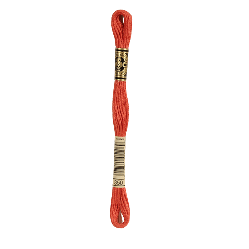 DMC 350 Medium Coral Stranded Cotton Embroidery Floss