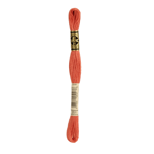 DMC 351 Coral Stranded Cotton Embroidery Floss