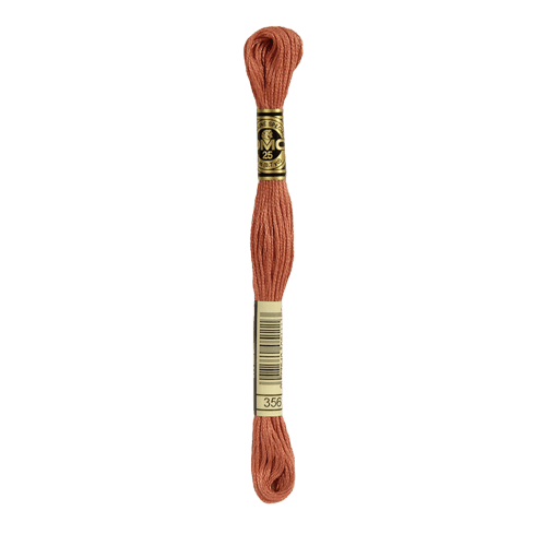 DMC 356 Medium Terra Cotta Stranded Cotton Embroidery Floss