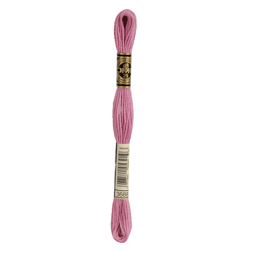 DMC 3688 Medium Mauve Stranded Cotton Embroidery Floss