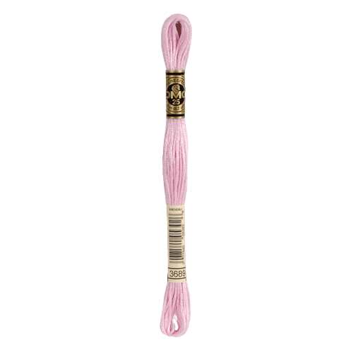 DMC 3689 Light Mauve Stranded Cotton Embroidery Floss